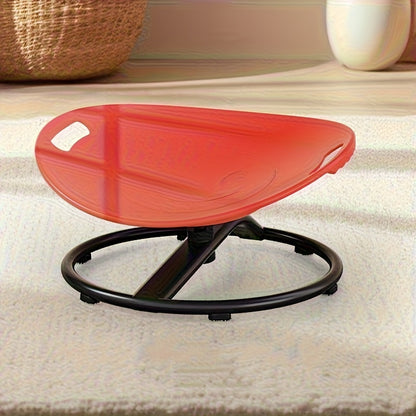 1pc Rotating Sensory Spin Chair with Non-Slip Metal Base & Ergonomic Design - Durable Plastic, Multi-Color Options (Red, Green, Yellow, Orange, Pink, Purple