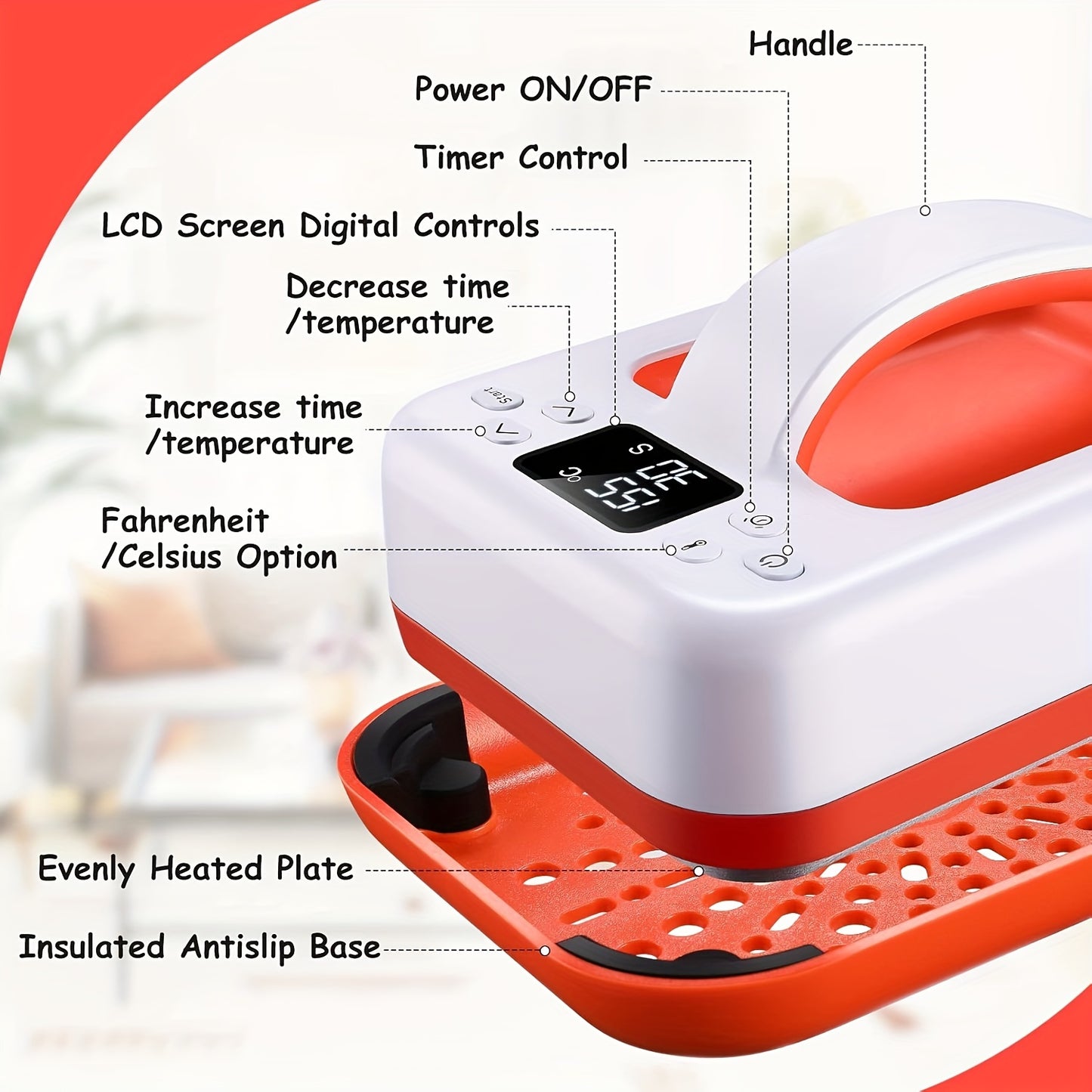 Upgraded 12"x10" / 7"x5" Portable T-Shirt Heat Press Machine, Mini Sublimation Printer with Transfer Paper for HTV Vinyl DIY Christmas Gift - Print on Shirts, Hats, Bags, Pillows, Aprons, Mousepads, Masks, Sneakers & Phone Ca