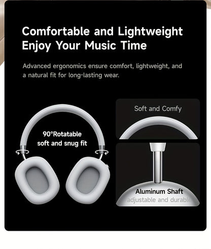 Picun F5 Hybrid ANC Wireless Headphones with 45dB Noise Cancellation, Wireless 5.4 Low-Latency, Spatial Audio, Hybrid ANC/Passive Mode, -C/, Compatible with PC/Laptop/Tablet/Skiing Headphones, 3.5mm Cable & Built-in Mic