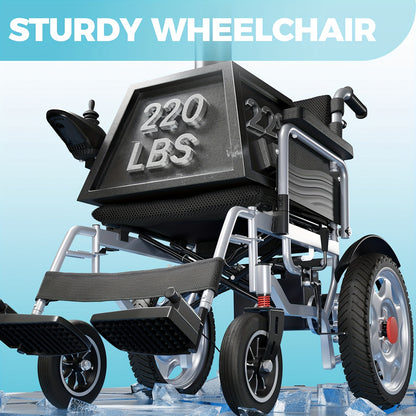 One Click Folding! Adult And Elderly Electric Wheelchairs with Electromagnetic Braking Are Safe And Reliable. Solid Inflatable Tires Have Strong Adaptability And A Range Of 15 Kilometers. They Are A Great Tool for Shopping An