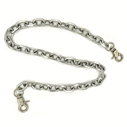 Punk Belt | Aluminum Chain, Fashionable Unplated Metal, Key Chain, Pants Chain for Men