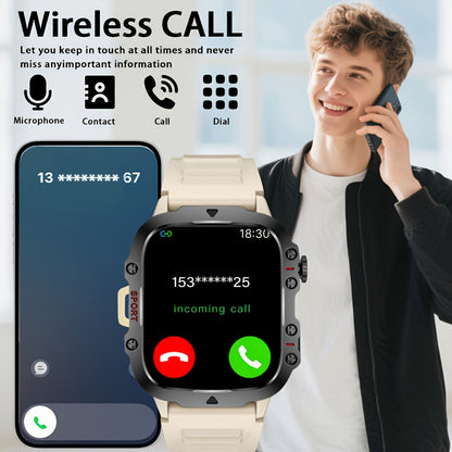 New Smart Watch for Men and Women - Wireless Calling/Text Messages/Multiple Sports Modes/Remote Camera Control/Fitness Tracker, Compatible with iPhone & Android, USB Charging, Silicone Strap, Modern Style, Clear Screen Displa