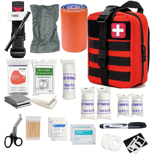 Medical Kit First Aid Kit-Tactics Survival First Aid Kit Camping Survival Equipment Trauma Backpack Tourniquet Bandage