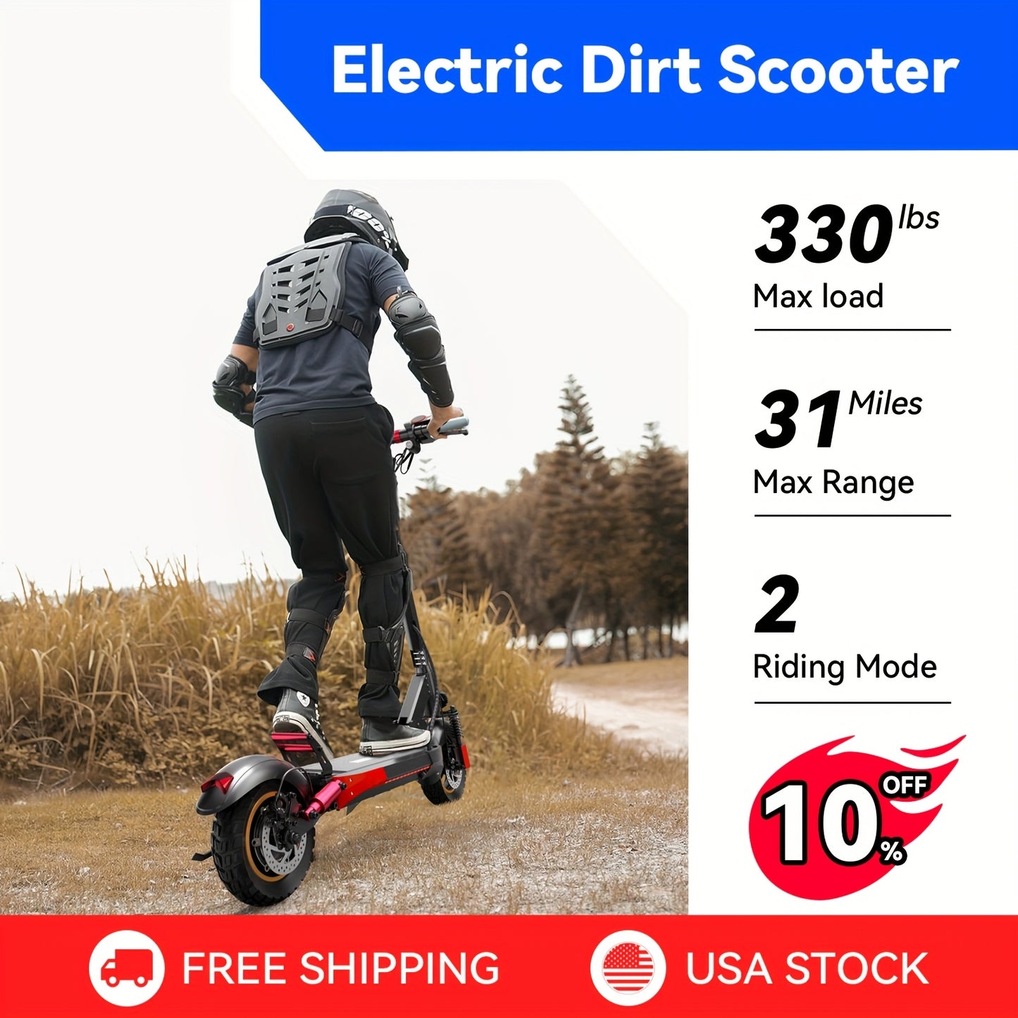 Aoniu M4 Electric Scooter for Adults with Seat Fast 25-30 Speed Off Road Heavy Duty 300 Lbs 10 Inch Foldable E Scooter Mobility Folding Bike for Men 30 to 40 Miles Long Range E Scooters