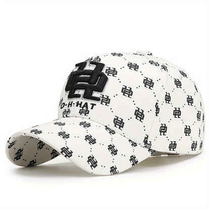 Luxury Baseball Cap - Adjustable Strap, Lightweight Sun Hat for Men & Women, Black/, All-Season Outdoor Sports, Formal & Everyday Use - Elegant Gift Idea, Baseball Accessories, Sleek Embroidery Design, Sunshade Accessory, Pre