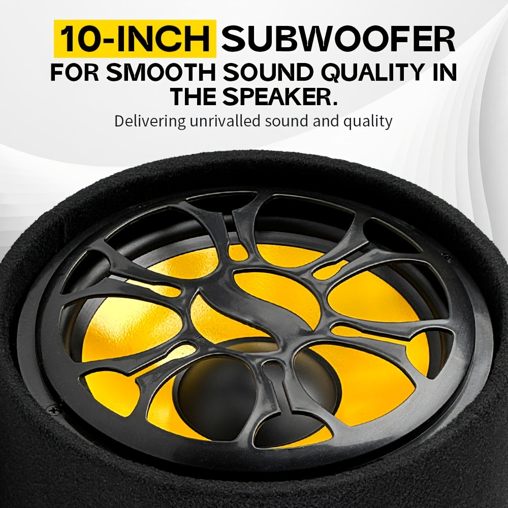 MAX.800W 10-inch Car Round Passive Subwoofer, Delivering Excellent Bass Performance and Powerful Sound, Enhancing and Improving Audio Quality. This 12V High-power Full-range Subwoofer Elevates Your Driving Experience with Pre