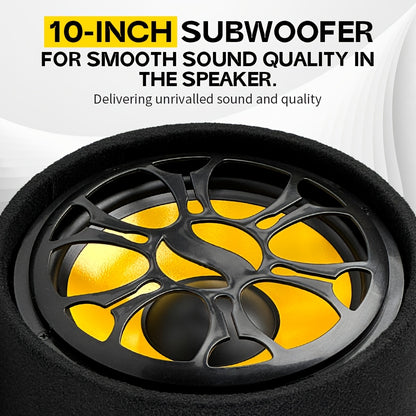 MAX.800W 10-inch Car Round Passive Subwoofer, Delivering Excellent Bass Performance and Powerful Sound, Enhancing and Improving Audio Quality. This 12V High-power Full-range Subwoofer Elevates Your Driving Experience with Pre