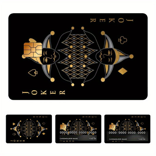 3pcs, 1pc spare Unique Designs, Durable Privacy Stickers Made of PVC Material, Suitable for Credit Cards, Transit Passes, Debit Cards, Keys, and More, Protects Bank Cards