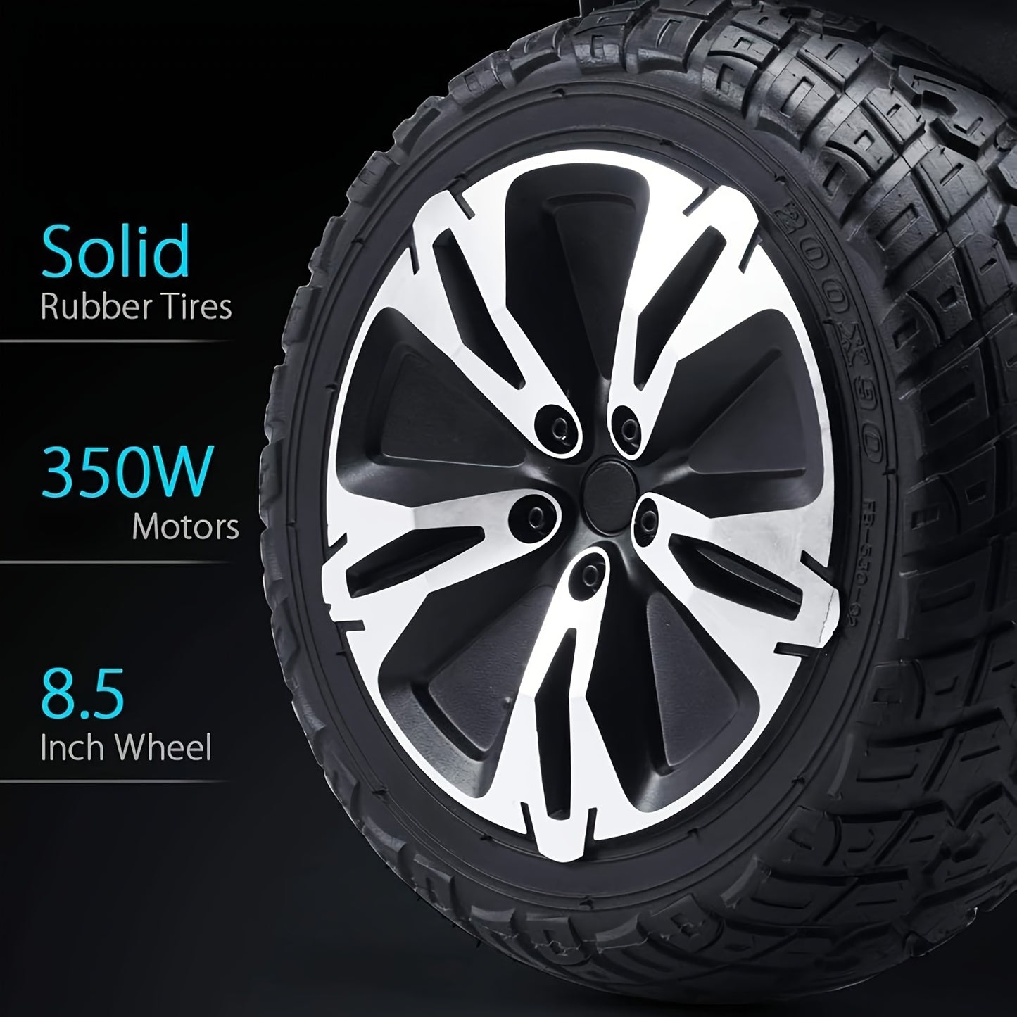Warrior 8.5" All-Terrain Off-Road Electric Balance Scooter with LED Lights & Music Speakers | Perfect Gift for Teens, Families & Friends | Experience Thrilling Outdoor Adventures!, Electric Scooter for Women, Scooter for Men,