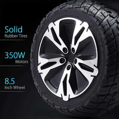 Warrior 8.5" All-Terrain Off-Road Electric Balance Scooter with LED Lights & Music Speakers | Perfect Gift for Teens, Families & Friends | Experience Thrilling Outdoor Adventures!, Electric Scooter for Women, Scooter for Men,