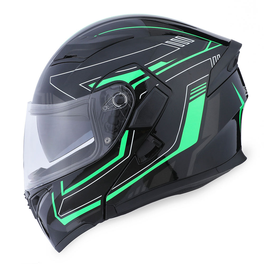 MOTORCYCLE MODULAR FULL FACE HELMET FLIP UP DUAL VISOR HELMET