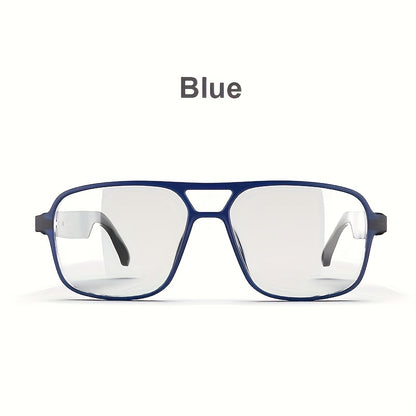 All-in-One Smart Glasses: Advanced blue light filtering & photochromic lenses, open-ear HD audio, and ultra-lightweight design. Enjoy seamless calls, music, and all-day comfort.