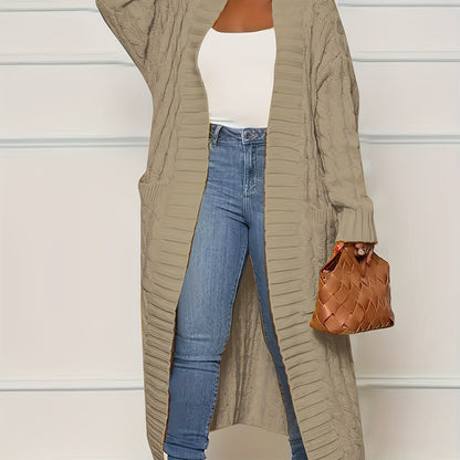 [Cardigan Sweater] Plus Size - Plus Size Cardigan Sweater A23A062