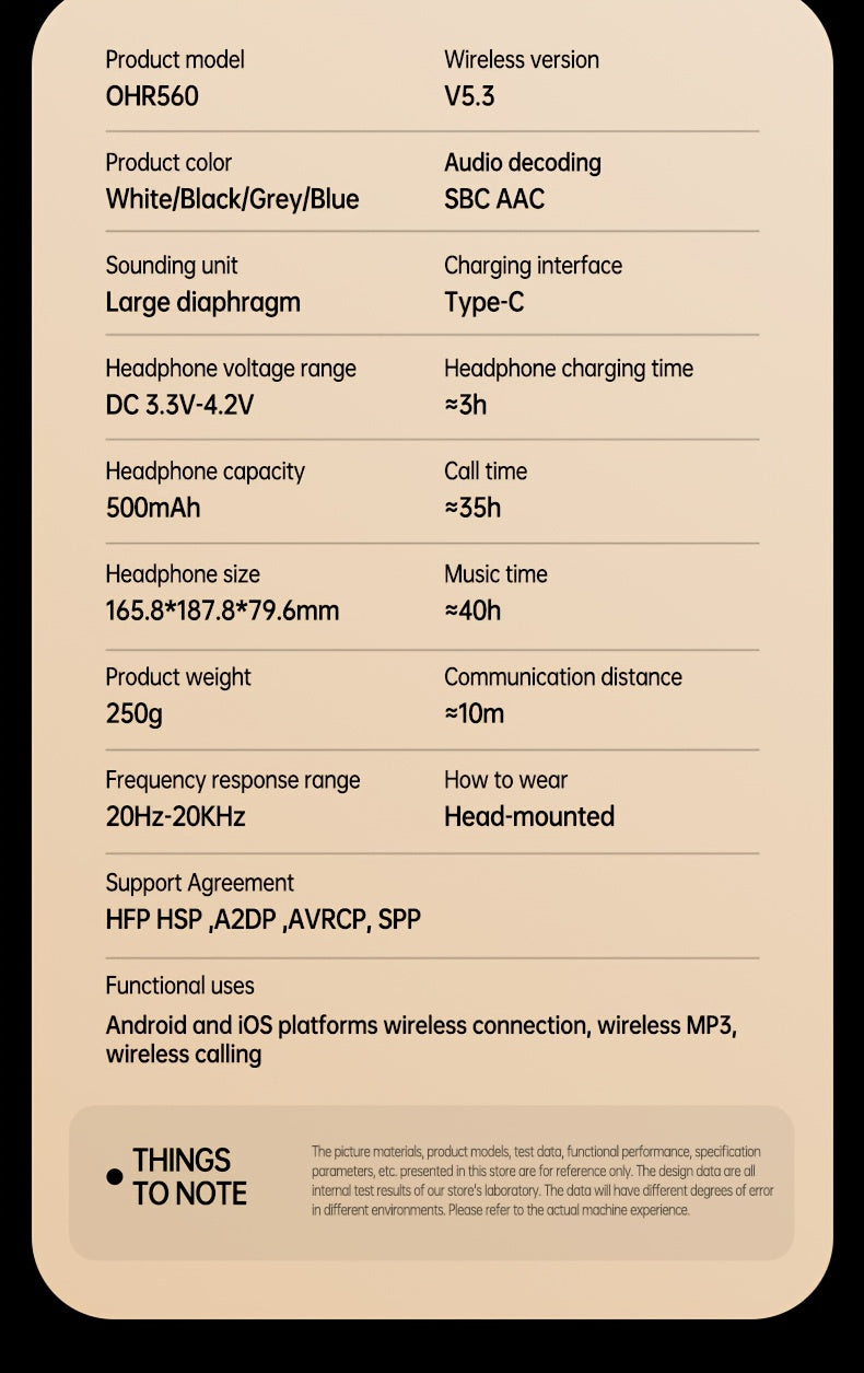 Acer OHR560 OWS Headset ACS panoramic sound shocking bass Ultra-long battery life Game low latency Comfortable to wear Portable and foldable Learning/Business/Travel/Sports/Phone/Music Halloween/Christmas Gift Recommendation,