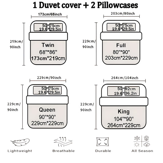 White Lion Duvet Cover Set - Soft High-Definition Digital Print, Breathable Polyester, Machine Washable, Perfect Gift for All-Season Use, Includes 1 Duvet Cover & 2 Pillowcases, Ideal for Family And Friends
