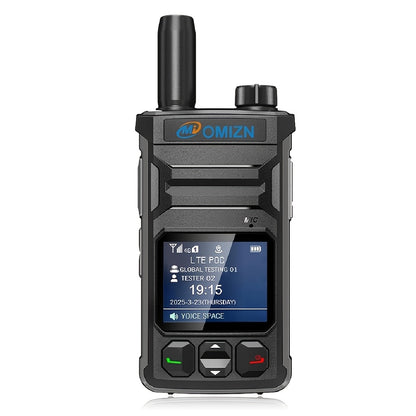 Omi T6 Global 5000 Km 4G/5G Walkie-Talkie with Large Color Screen, 8K HD Sound, 5-Day Life, -Free Calling, Global Coverage, Ideal for Outdoor dventures & Group Communication