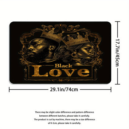 4pcs Black Golden Coronation Ceremony Pattern Printed Shower Curtain Set, Dry and Wet Separation Bathroom Four-piece Set, Home Decoration Shower Curtain with 12 Hooks, Non-slip Mat, U-shaped Toilet Mat, Toilet Seat Mat, Funct