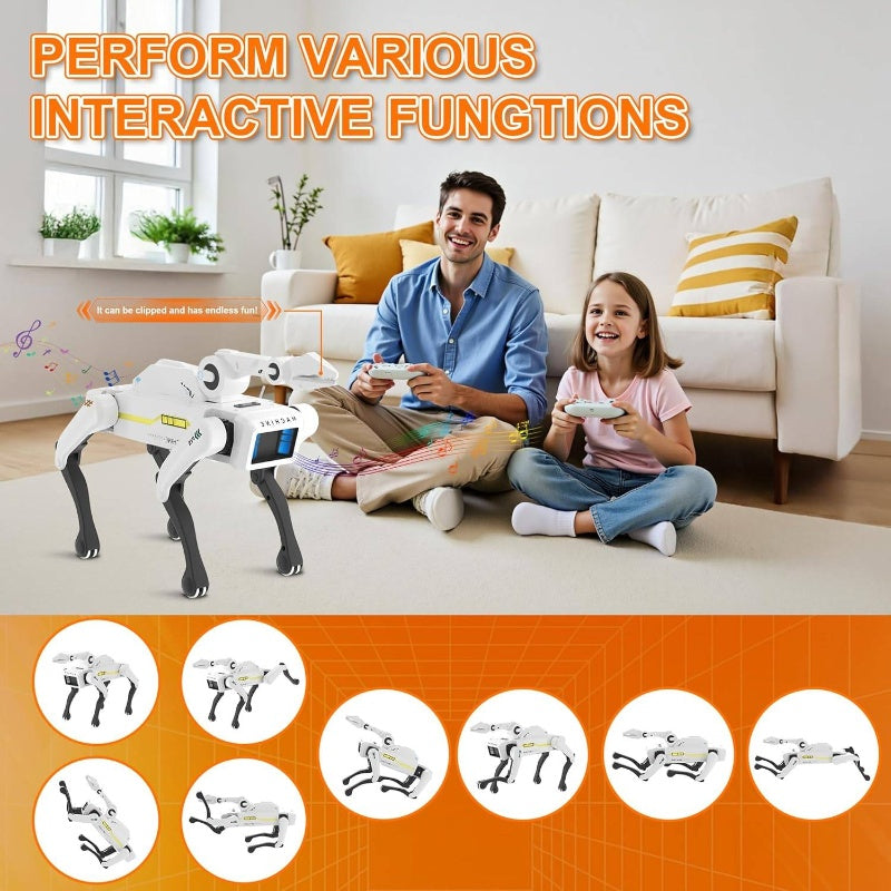 Interactive Robot Dog with Claw - STEM Control Suitable for Age 6+, 30+ Actions, Voice Command with Siri, Durable -Free Design for 6+ Years - Educational Robot Pet