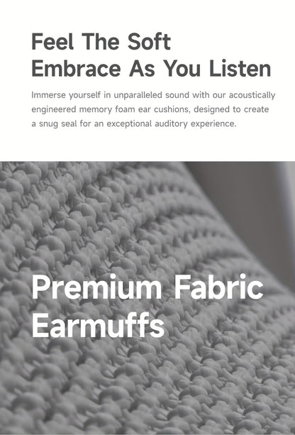 Picun F8Pro Wireless Over-Ear Headphones with 52dB Hybrid ANC, Hi Res Audio, 140H Playtime, Dual Device Pairing, 5 Mic ENC & Detachable Fabric Cushions All Day Comfort for Work & Travel, Picun