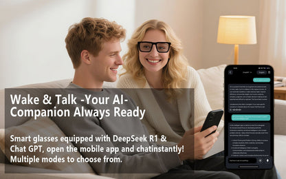AI Translation Smart Glasses with 160+ Languages Support, Built-in, Charging, Photochromic Lens & Voice Call/Music/Translation - Real-Time Language Interpreter, Smart Glasses for Men & Women,, Driving, Office, Smart Audio Gla