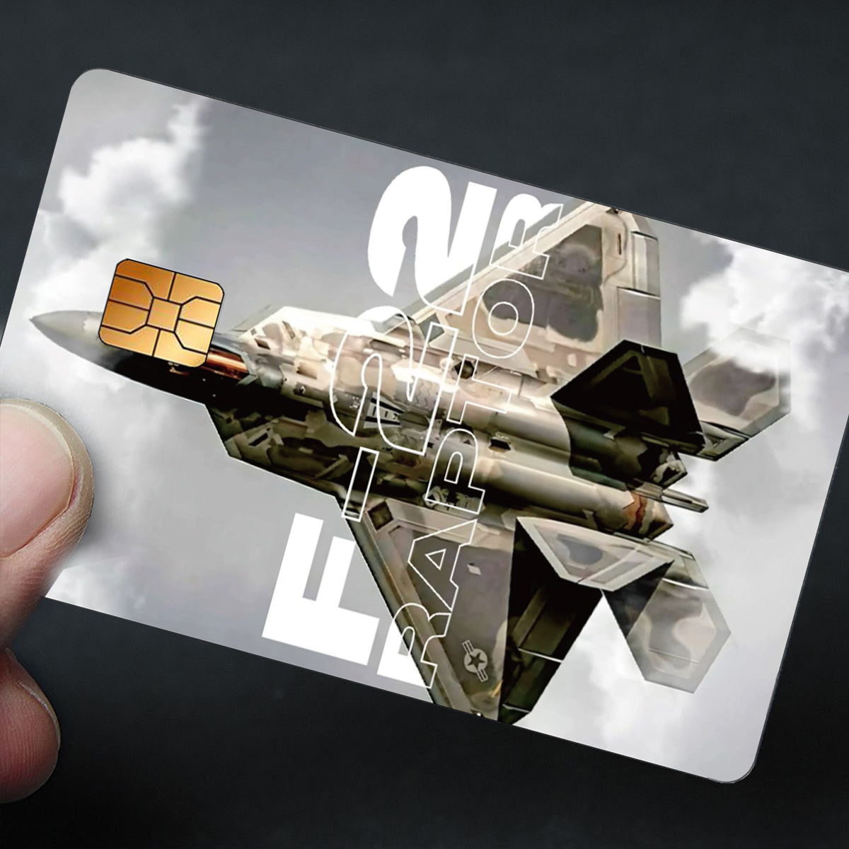 Fighter Jet Pattern Stickers, A Powerful Tool of Technology, Includes 4 Unique Designs, Durable Privacy Stickers Made with PVC Material, Suitable for Credit Cards, Transportation Cards, Debit Cards, Keys, and More Uses, Prote