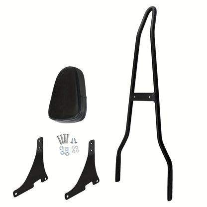 Motorcycle Black Detachable Rear Passenger Backrest Cushion Pad Kit Set  for Sportster XL 1200 883 48 2004-2022