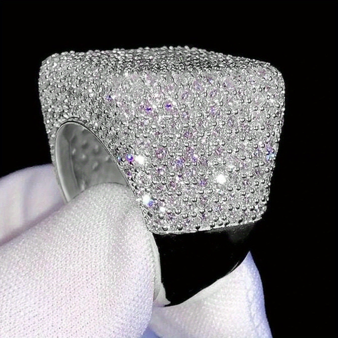 1pc Gorgeous Cubic Cubic zirconia Ring For Women For Wedding Engagement Party Jewelry Valentine'S Day GiftDesigner jewelry special offer jewelry for women High quality