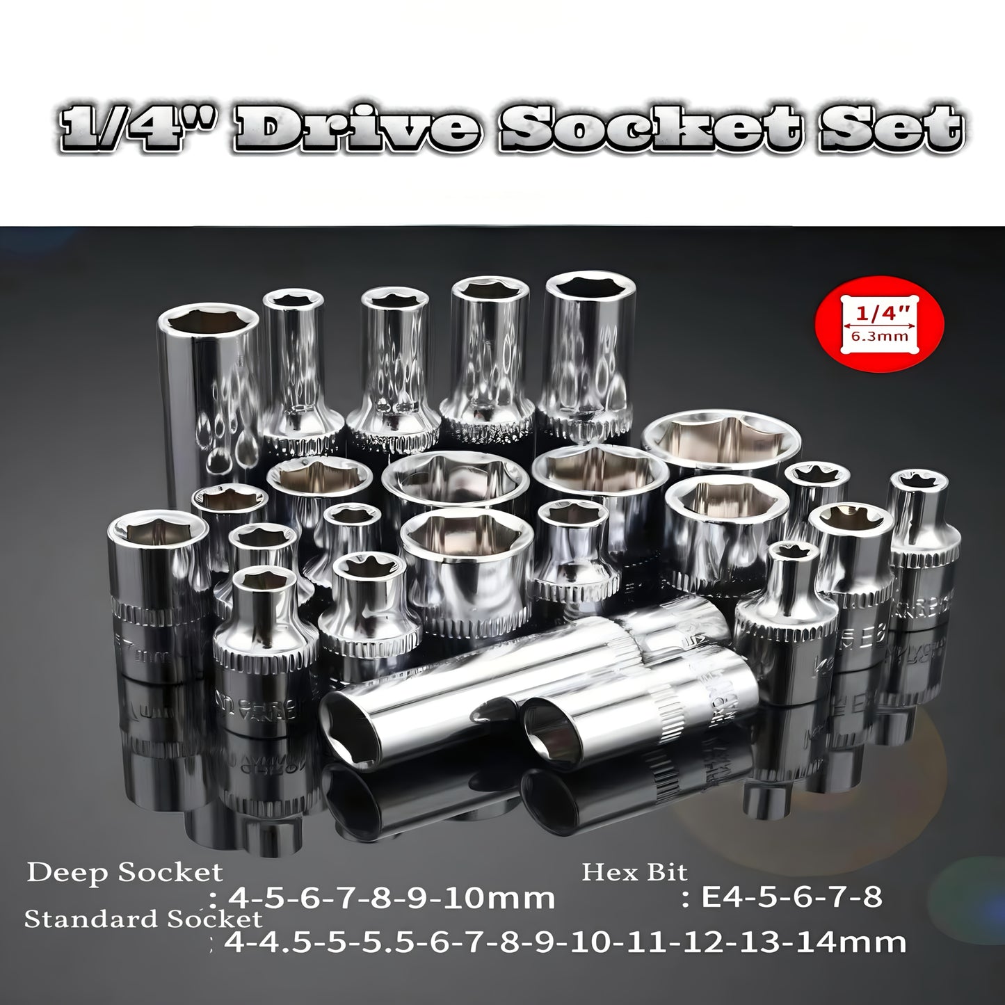 Latest High-end Professional 222pcs Mechanical Tool Set, 1/4 "and 3/8" And 1/2 "drive 24/72 Tooth Ratchet, Socket Wrench Set Metric CR-V, Suitable for General Professional Mechanics, Automotive And Home Repairs, Motorcycle Ti