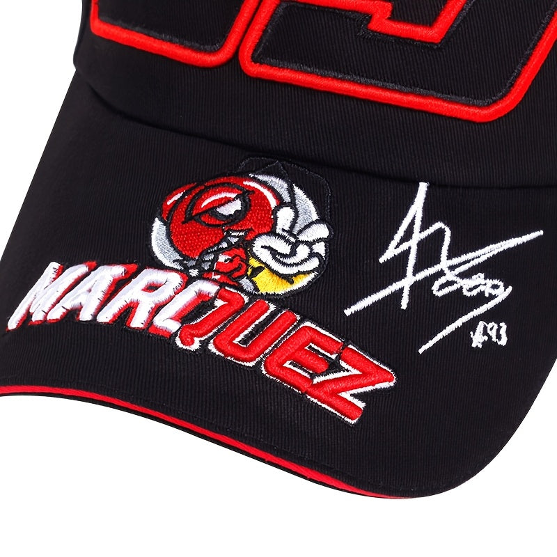 A set of motorcycle racing, mountain bike, baseball cap, and keychain suitable for commemorative gifts, outdoor riding adjustable hat, perfect holiday gift for friends.