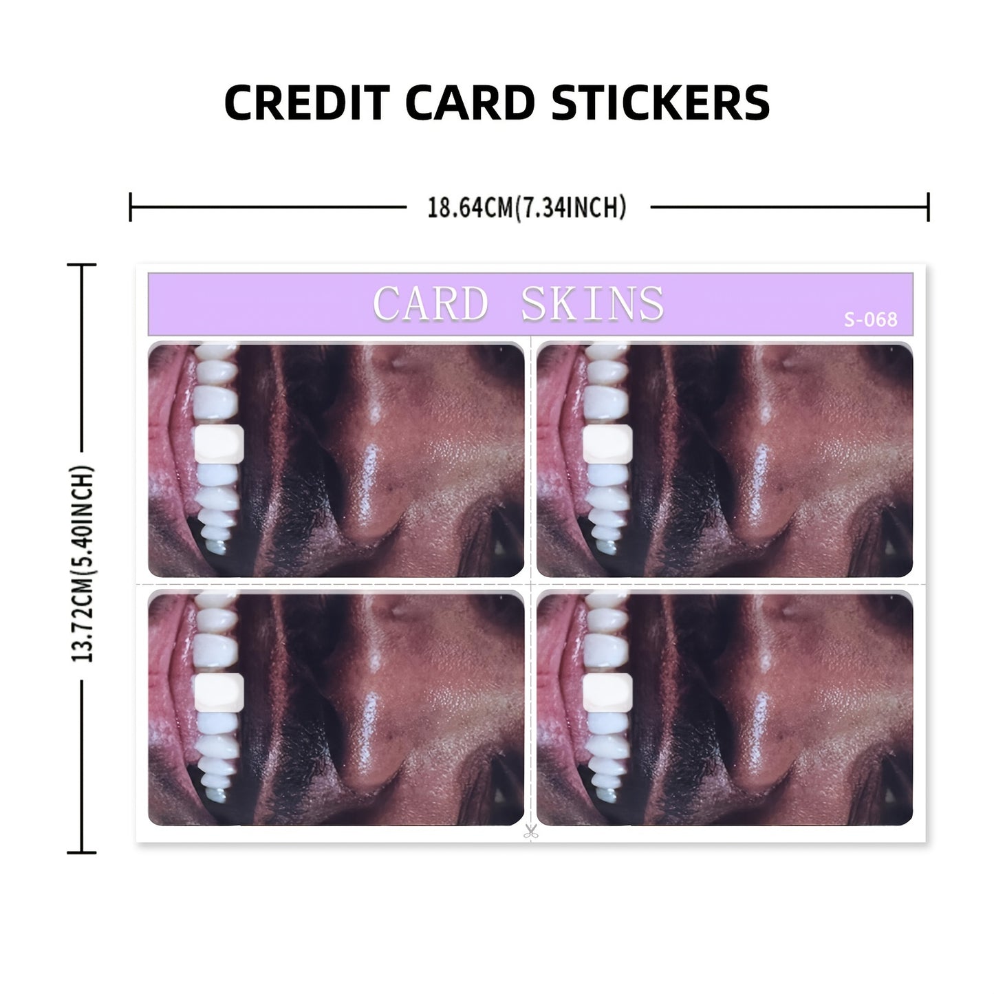 3pcs, 1pc spare Ultra-Thin Vinyl Credit Card Skins - Waterproof, Scratch & Slip Resistant Stickers for Debit, Transit & Key Cards - Sleek White with Colorful Edges