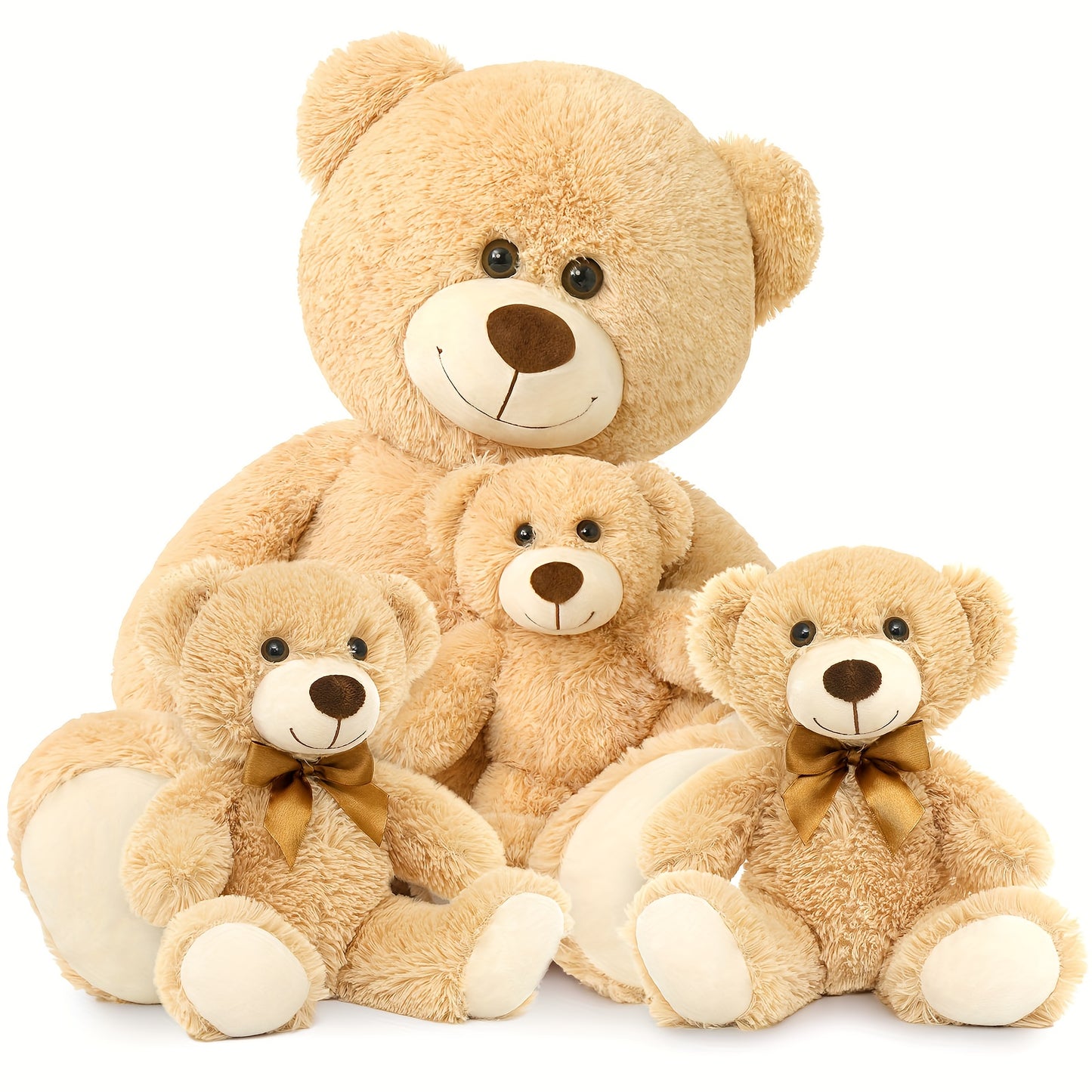 MaoGoLan Giant Teddy Bear Mommy And Baby Bear Soft Plush Bear Stuffed Animal for Teddy Bear Baby Shower, Tan, 39 Inches,  Cute Stuffed Animal, Huggable Plushie, Cozy Plush, Highquality Stuffing, Large Teddy Bear, Animal Lover