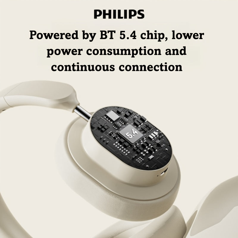 Philips Wireless Bluetooth Headphones, ANC Hybrid Active Noise Cancelling Headphones, Over-Ear Wireless Headphones, Wireless On-Ear Bluetooth Headphones, HiFi Stereo with Microphone, ANC Active Noise Cancelling Headphones, Fo