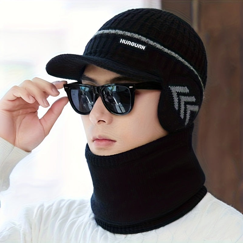 1pc of Duckbill Cap, Sold Only As a Hat. Unisex for Autumn And Winter, Featuring a Small Arrow Logo, Warm Fleece Lining, Ear Protection, And a Practical Brim. Suitable for Daily Outings, Shopping, Running, Mountain Climbing