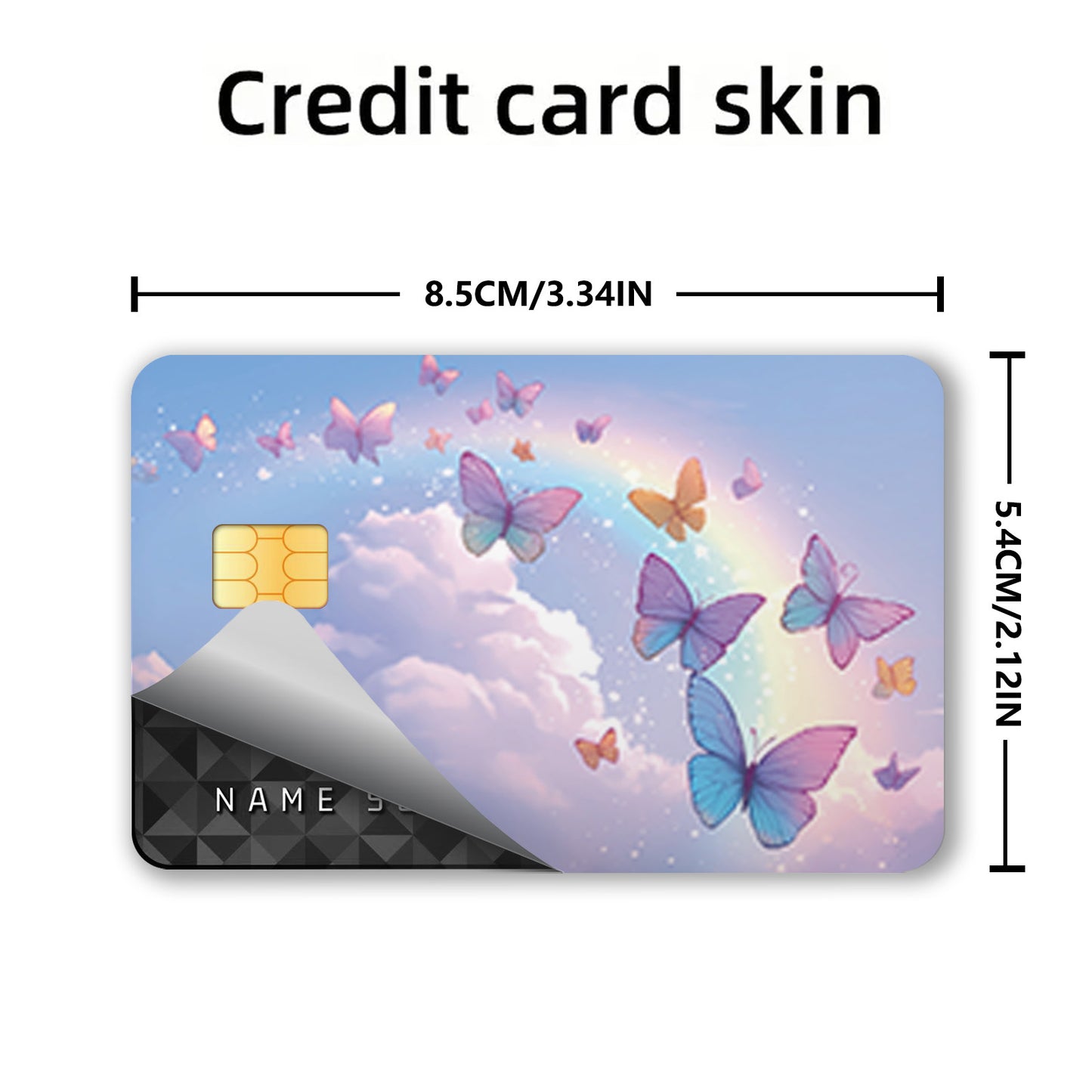 3pcs, 1pc spare Shiny Credit Card Ultra-Thin Light Beige Vinyl Residue-Free Stickers for Credit Cards, Debit Cards, Transportation Cards, Key Cards, Light Beige Protection and Bank Cards