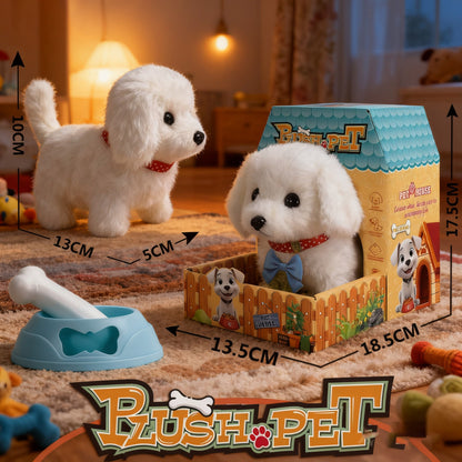 Interactive Electronic Pet Toy Dog, Robot Puppy That Acts Like A Real Puppy, - My Realistic Robotic Puppy, Dog Robot for Children, Robot Dog- Walking, Barking, Tail Wagging, New Year, Holiday Gift, Back-To-School Season Gift,