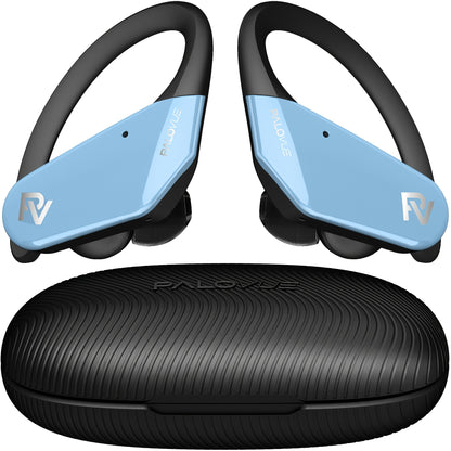 Wireless Earbuds Headphones Over Ear Earphones with CVC 8.0 Noise Reduction and 4 Mic for Sport Workout Running CSR Fast Pair - For Fitness Enthusiasts - Suitable for Running, Gym & Outdoor Activities - Great Gift for Music L
