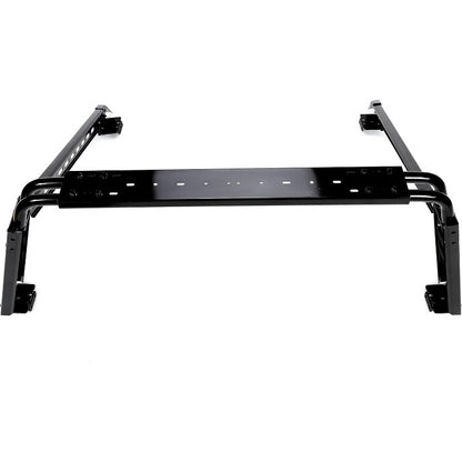 Adjustable Roll Bar Chase Rack Compatible with Full Size Trucks Silverado Ram F150 Sports Bar Cargo Rack Black Steel