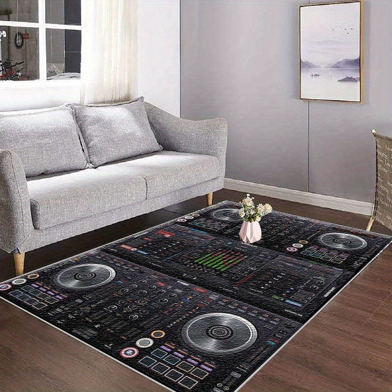1pc Floral Patterned Area RugLightweight Washable Easy to Clean Summer and Autumn Floor MatSuitable for Living RoomBedroomDining RoomStudyHallwayRoom Accessories,  Room Decoration, Washable Fabric, Rubber Backing, Floor Cover