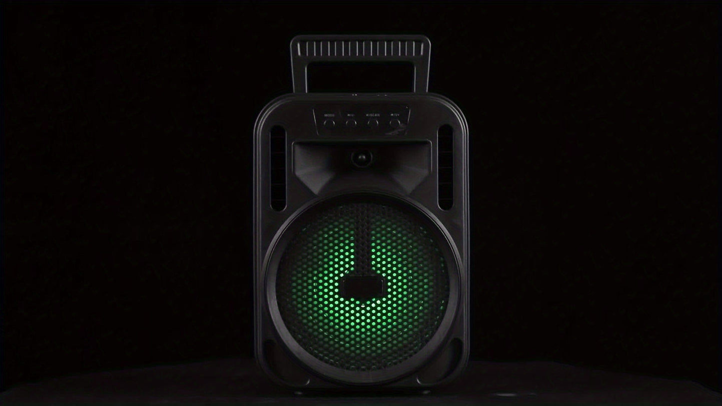 4000W Rechargeable Outdoor Bluetooth Speaker Portable PA System W/ 6.5" Subwoofer, Party Lights USB/TF/FM/TWS, FM Radio, Perfect for Thanksgiving & Christmas Party