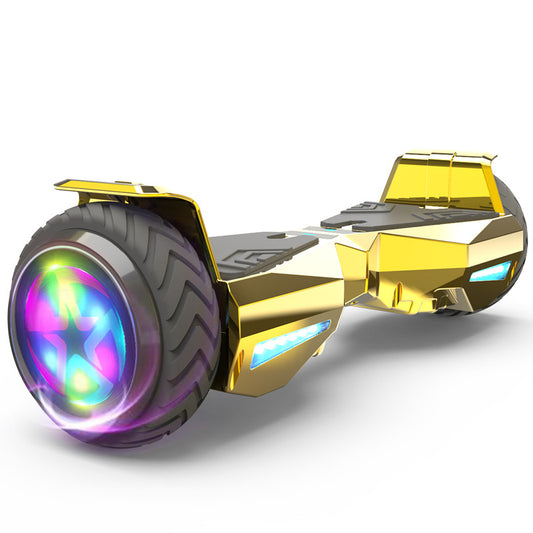 Bluetooth Hover board Chrome Color Flash Wheel with LED Light Self hoverboard Wheel Electric Scooter-Hover board