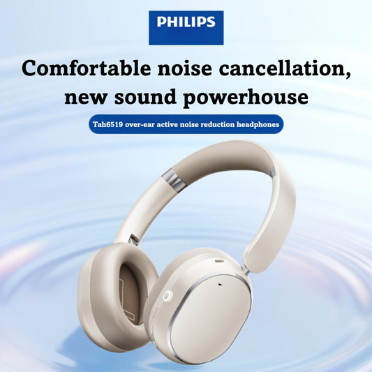 [ANC Wireless Headphones] Philips Wireless Bluetooth Headphones with ANC Hybrid Active Noise Cancelling | Over-Ear HiFi Surround Sound, 80 Hours Playtime, Five ENC Noise Cancelling, for iPhone and Android