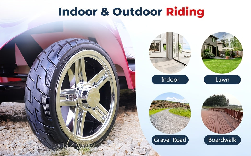 All-Terrain Foldable Mobility Scooter for Adults - 250W High-Speed Motor, 14-Mile Range, 265lbs Capacity, Large 8" Wheels with Shock Absorption, LED Headlight & Horn, Basket & Cup Holder - Grass, Gravel, Hills, Lawns, Sidewal