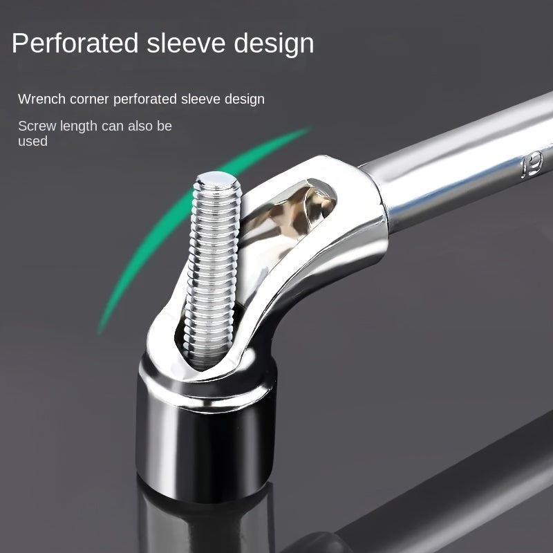 L-Shaped Perforated Socket Wrench Set - Car Repair Tools with Hexagonal Sockets - Mechanic'S Hand Tools - Iron Alloy Body - MYS Brand