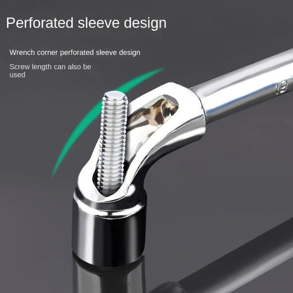 L-Shaped Perforated Socket Wrench Set - Car Repair Tools with Hexagonal Sockets - Mechanic'S Hand Tools - Iron Alloy Body - MYS Brand