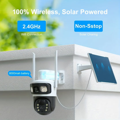 5pcs Solar-powered Security Cameras That See Every Detail For Your House, 314.96inch Ultra HD Crystal Day & Night, 2.4G Long-Range WiFi Never Miss Connection, Smart Night Vision Automatically Active In Dark, Instant 2-Way Tal