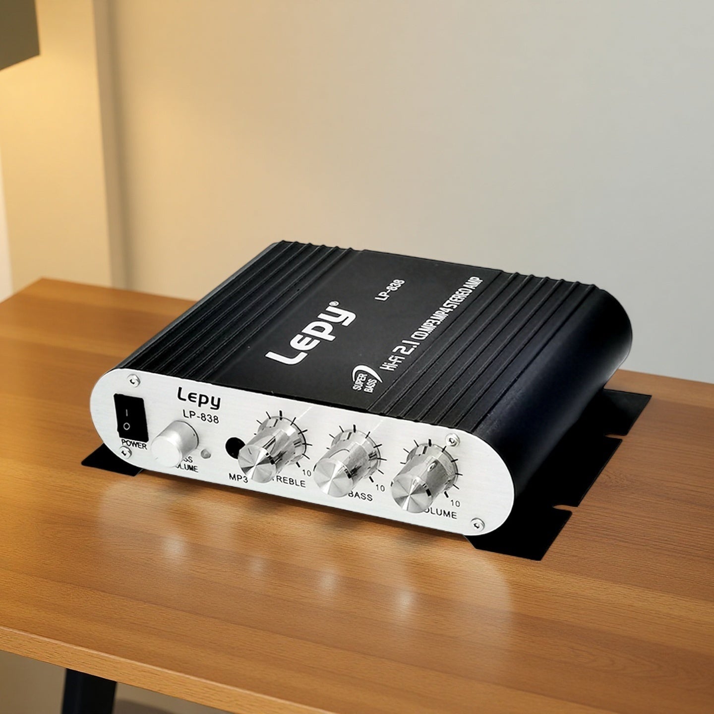 A 600W High-Power 2.1 Channel Amplifier with Hifi Stereo, Featuring Bass Enhancement And Treble Control, 3.5Mm Input, Suitable for Car Speakers, Home Theaters, Computers, And Tvs