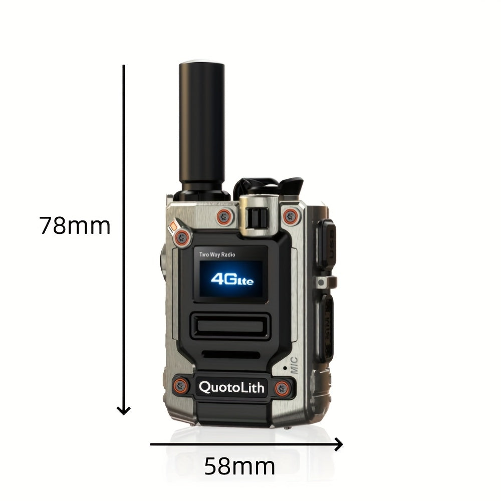 1/2pcs Global Walkie-talkie Two-way Radio Portable Radio Remote Walkie-talkie, 5000 Miles Of Communication Freedom, Rechargeable PTT Cellular One-click Wireless, Suitable For Outdoor, Group And Remote Coordination Fast Wirele