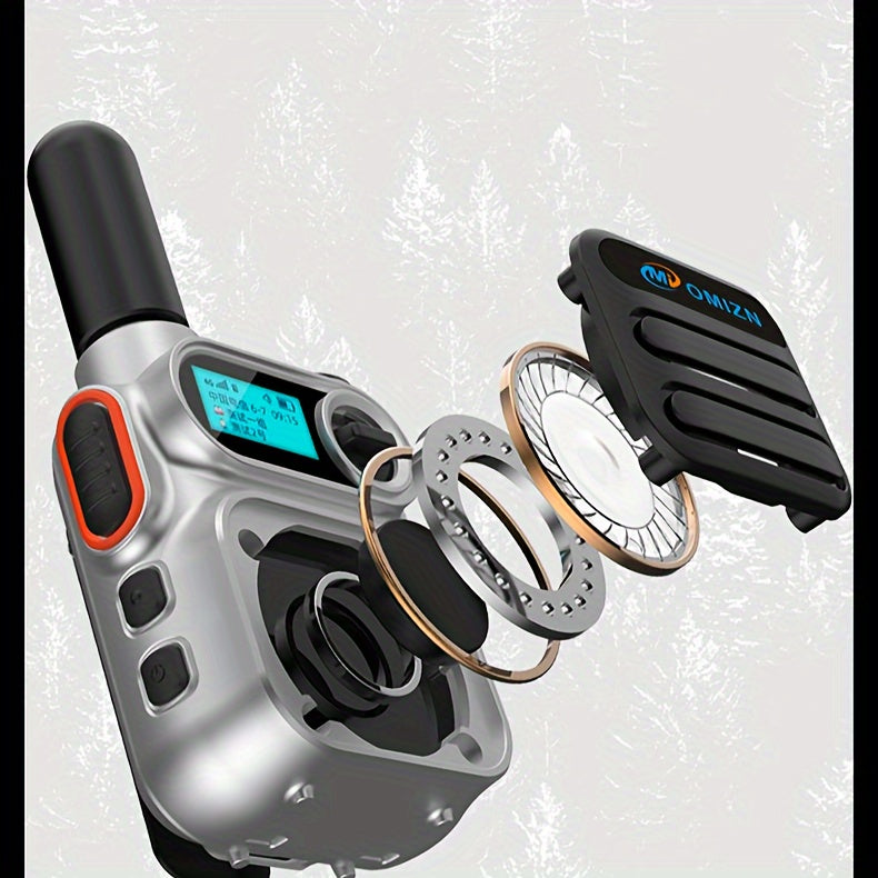 Omie M5 Global 5G Walkie-talkie, Unlimited Distance Range, Shock-proof, Fall-proof, Dust-proof, Two-way Walkie-talkie, Dual Card Slot, Flashlight, Type C Charging 110-200 Hours Standby