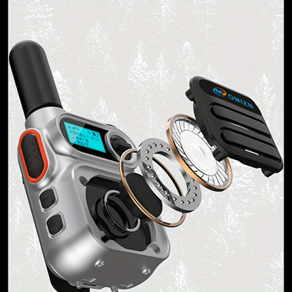Omie M5 Global 5G Walkie-talkie, Unlimited Distance Range, Shock-proof, Fall-proof, Dust-proof, Two-way Walkie-talkie, Dual Card Slot, Flashlight, Type C Charging 110-200 Hours Standby