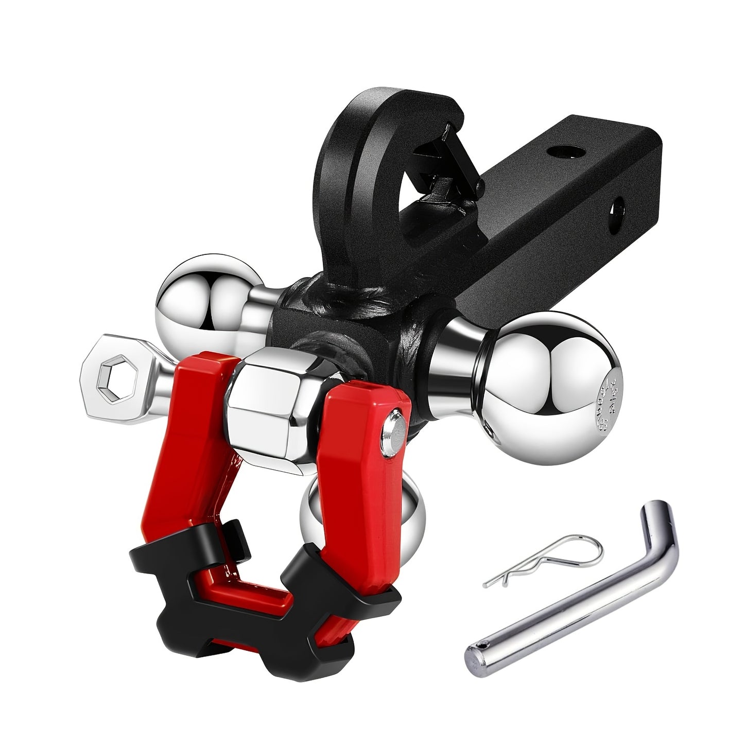 5-in-1 Trailer Hook with 3 Balls and 2-inch Receiver